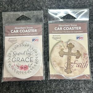 2 brand new car coaster